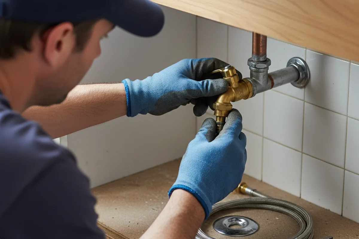 Shutoff valve and fitting work during Emergency Plumbing in Coachella